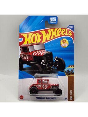 Hot Wheels Ford Model A Custom 31 Matte Red New For 2025 HW Dirt Series 7/10